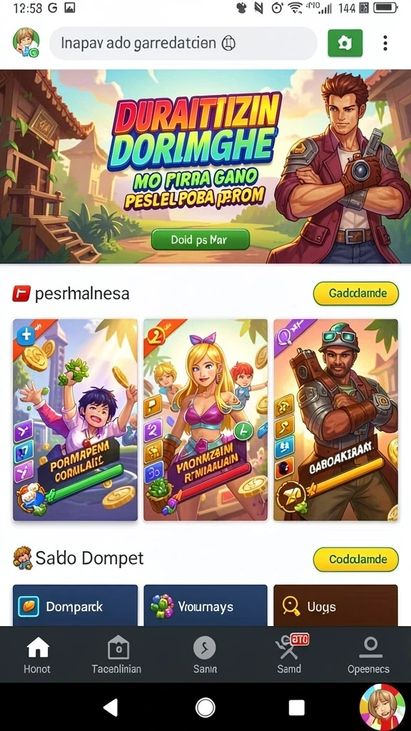 kokitoto - Ilustrasi level baru yang penuh warna dan tantangan.